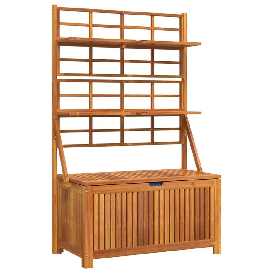 Storage box with trellis 99x50x160 cm Solid acacia - 2