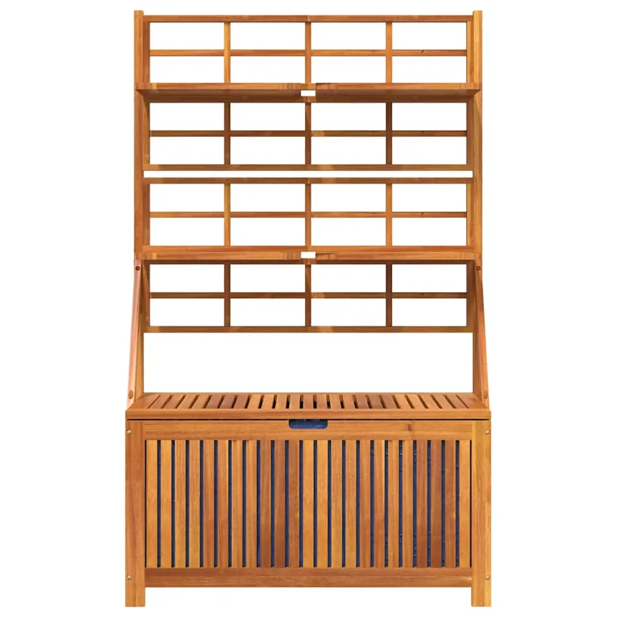 Storage box with trellis 99x50x160 cm Solid acacia - 4