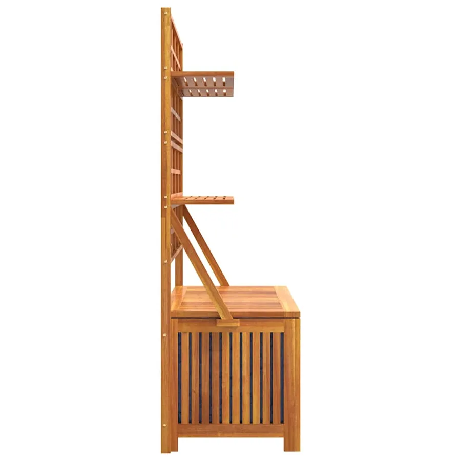 Storage box with trellis 99x50x160 cm Solid acacia - 6