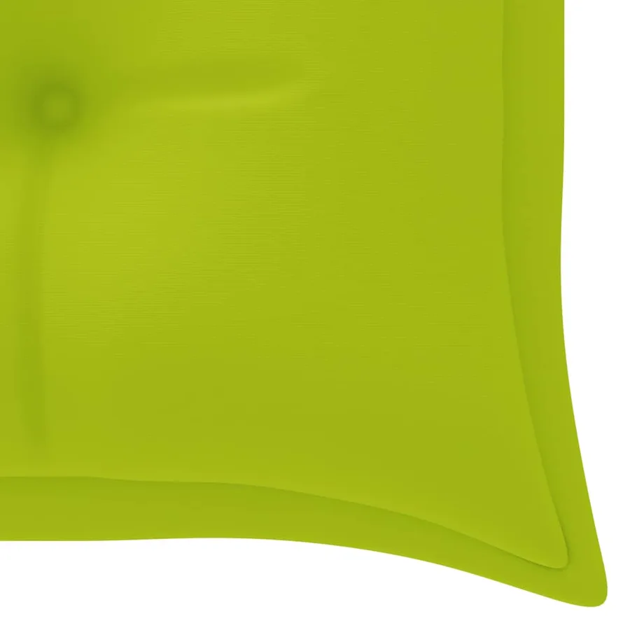 Banc de jardin empilable et coussin 159 cm Bois de teck massif - 5