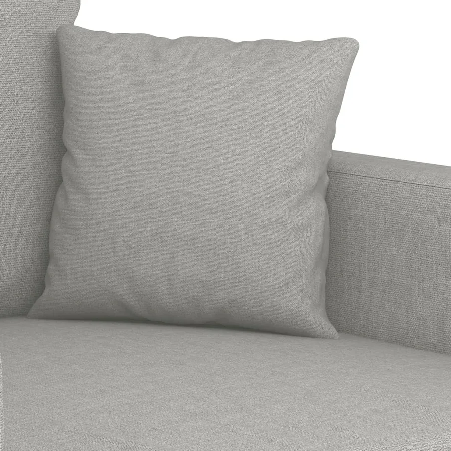 Canapé à 3 places Gris clair 210 cm Tissu - 6