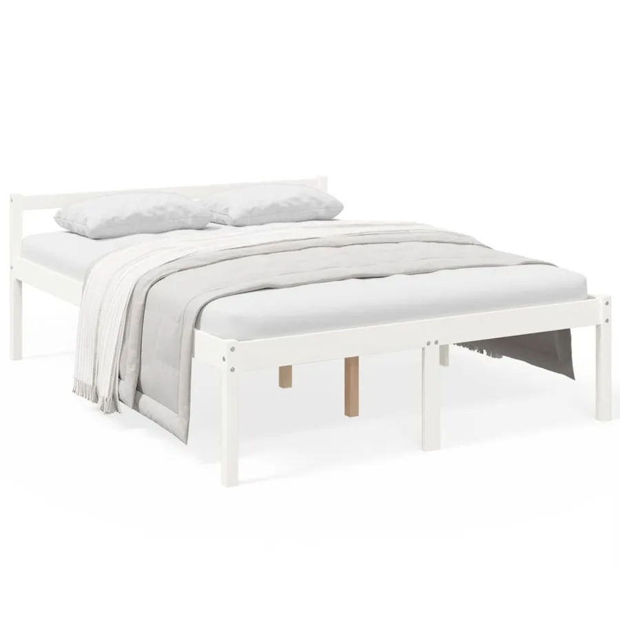 Lit pour personne âgée sans matelas 160x200 cm bois pin massif - 2