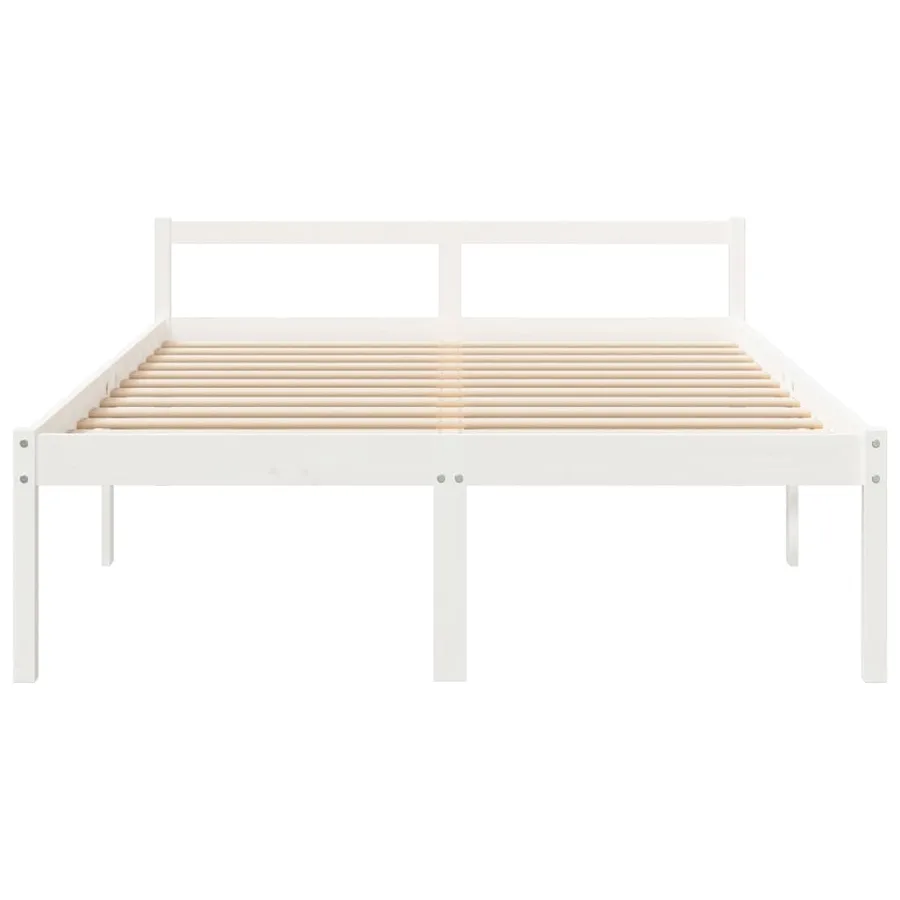 Lit pour personne âgée sans matelas 160x200 cm bois pin massif - 4