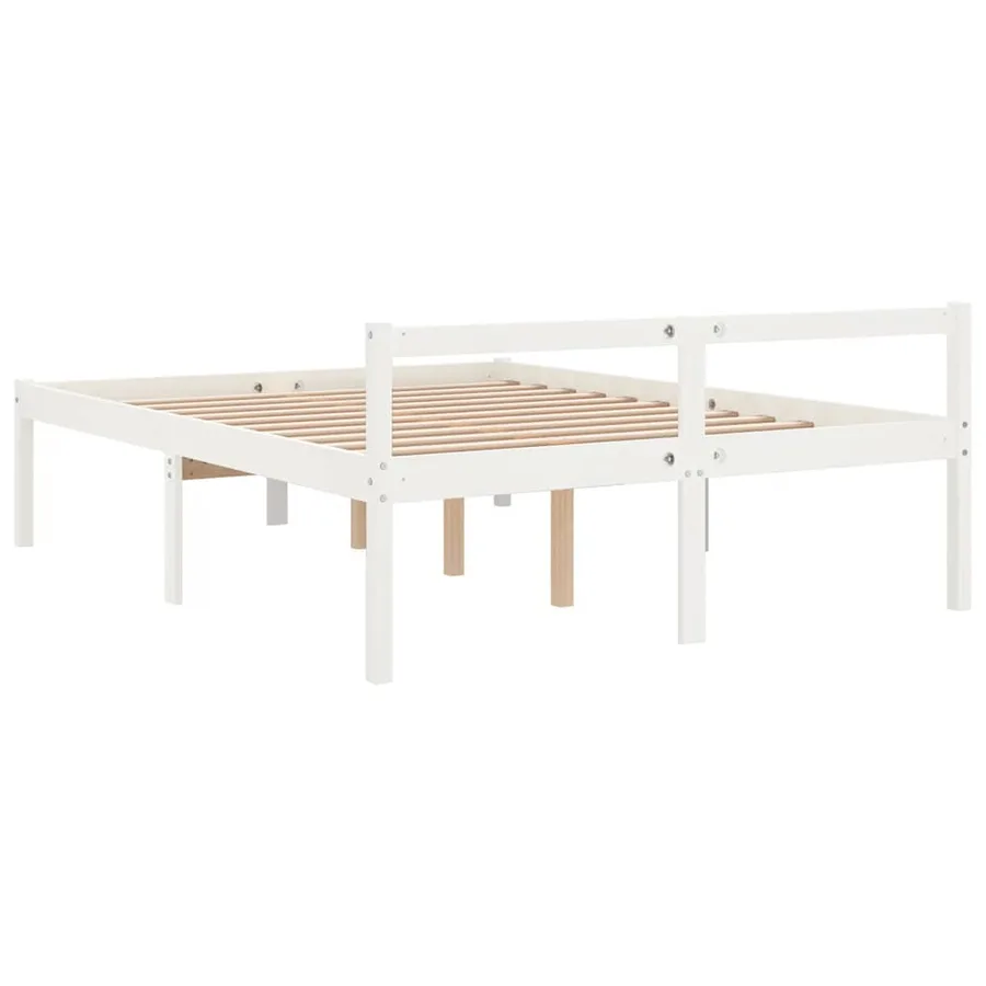 Lit pour personne âgée sans matelas 160x200 cm bois pin massif - 6