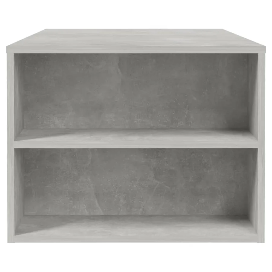 Table basse gris béton 102x55x42 cm bois d'ingénierie - 7