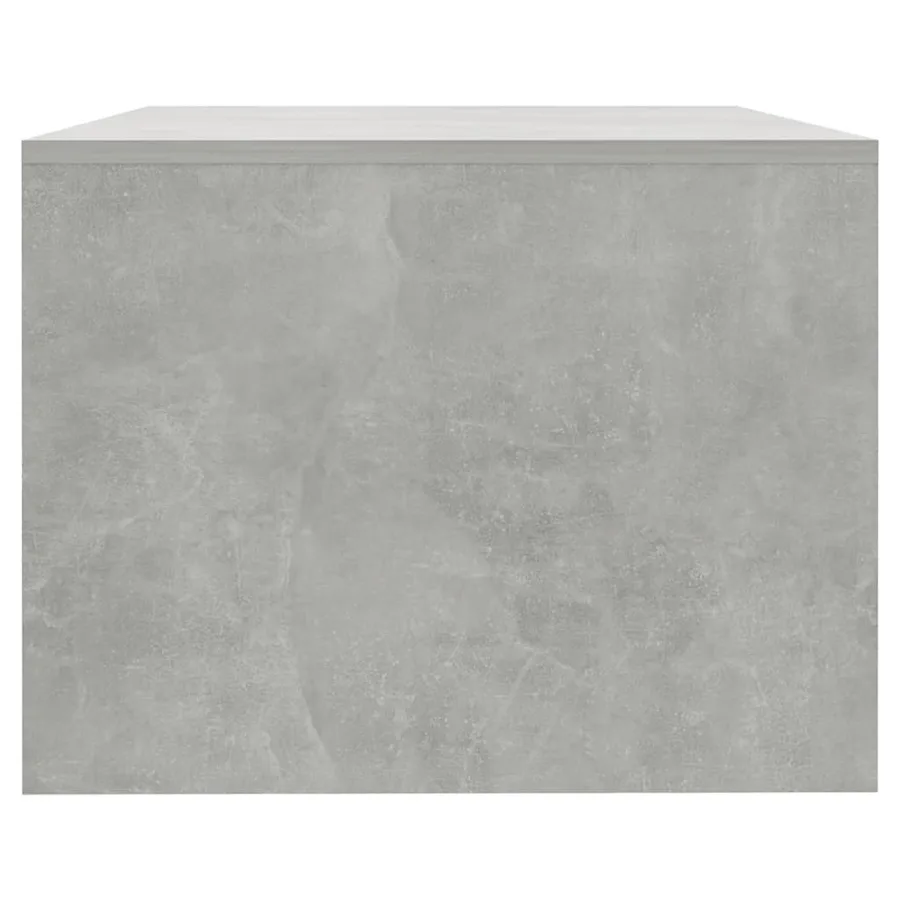 Table basse gris béton 102x55x42 cm bois d'ingénierie - 8