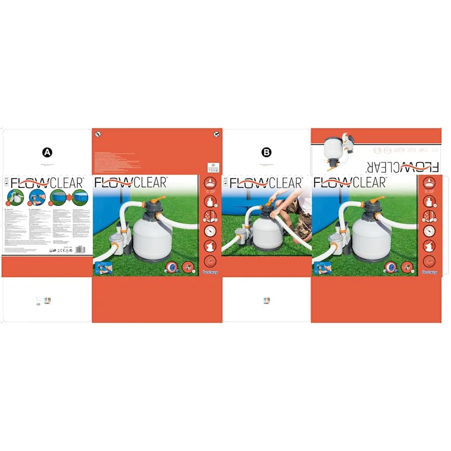 Bestway Flowclear Pompe de filtration à sable 5678 L/h - 8