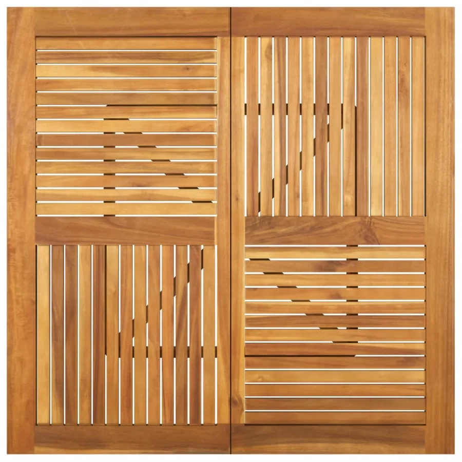 Table de jardin 110x110x75 cm Bois d'acacia solide - 4