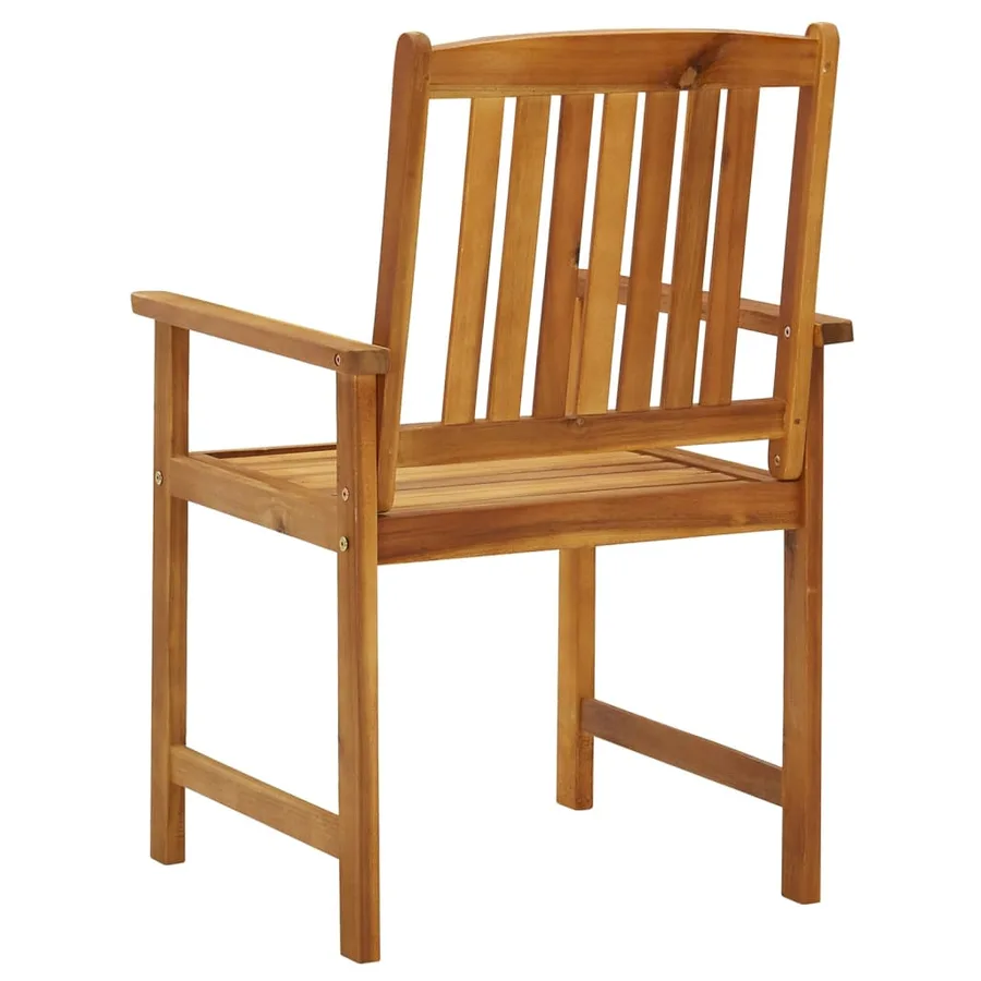 Chaises de jardin lot de 6 Bois d'acacia massif - 3