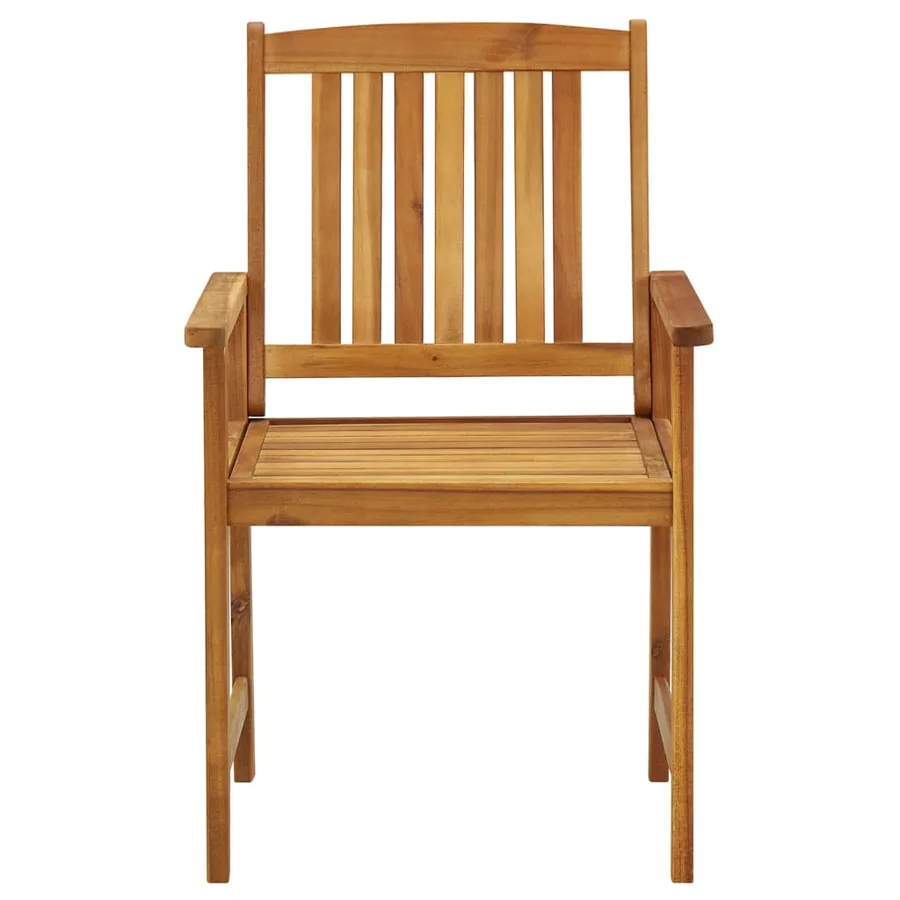 Chaises de jardin lot de 6 Bois d'acacia massif - 4