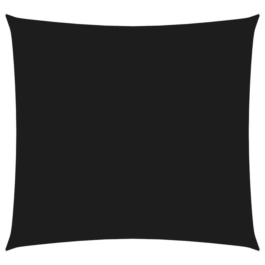 Voile de parasol tissu oxford carré 3x3 m noir - 2