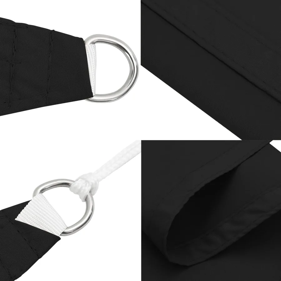 Voile de parasol tissu oxford carré 3x3 m noir - 7