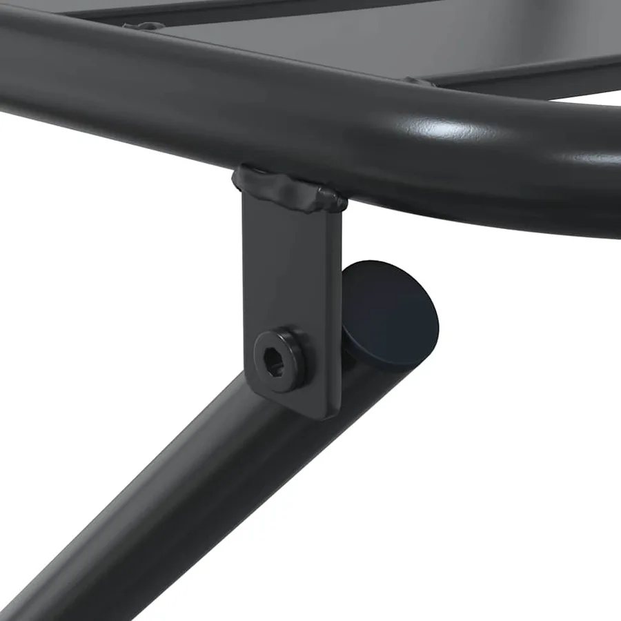 Ensemble bistro de jardin 3 pcs Anthracite Acier - 10