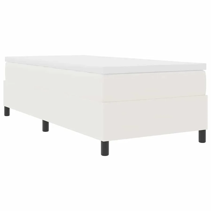 Lit à ressorts Crème et Blanc 80 x 200 cm - 2