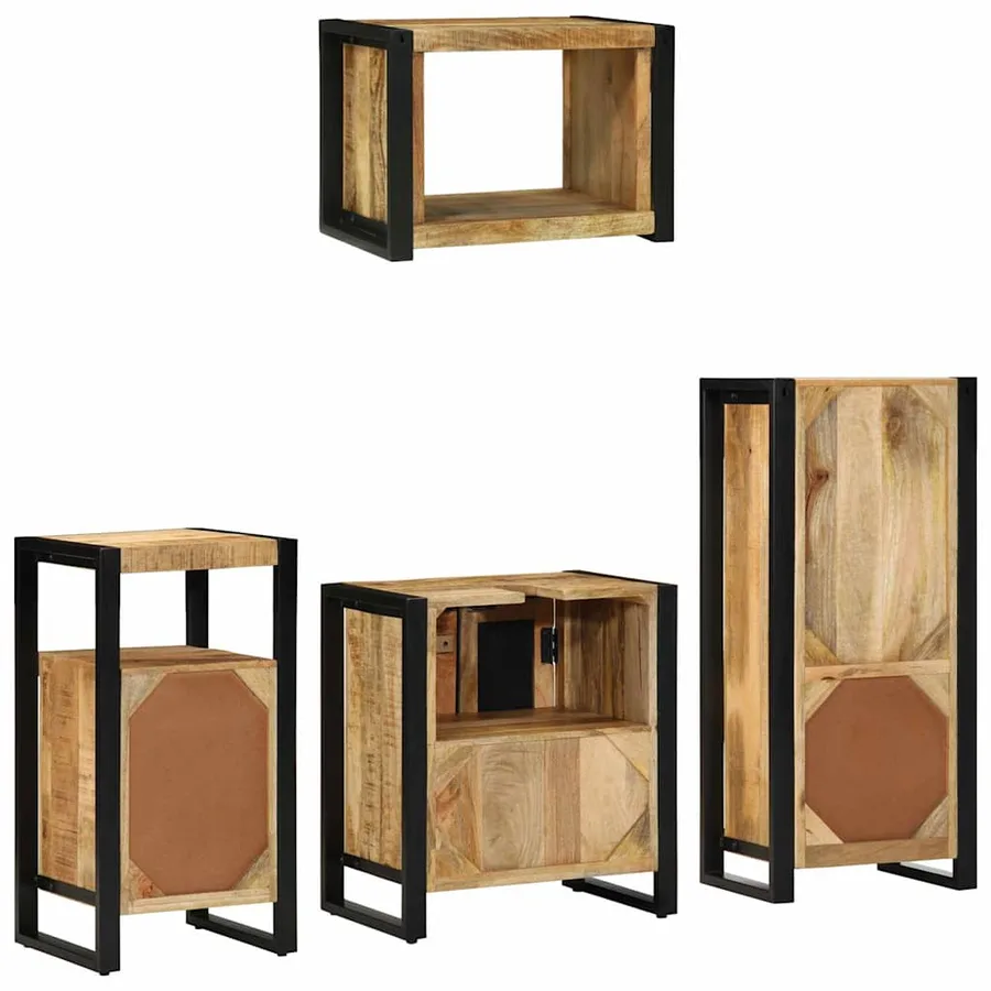 Ensemble de mobilier de salle de bain avec tiroir 4 pcs - 10