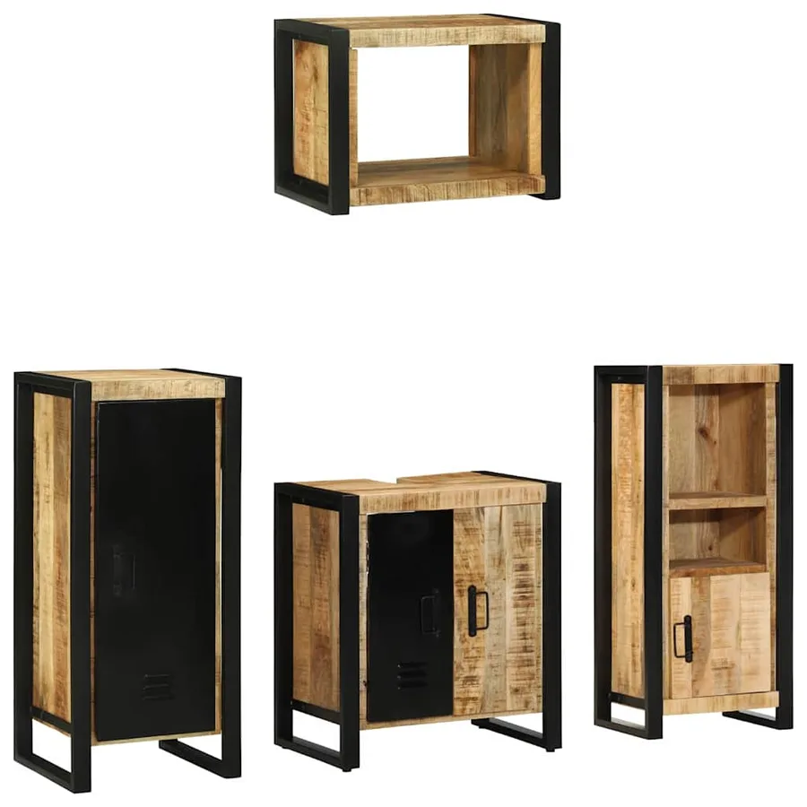 Ensemble de mobilier de salle de bain avec tiroir 4 pcs - 10