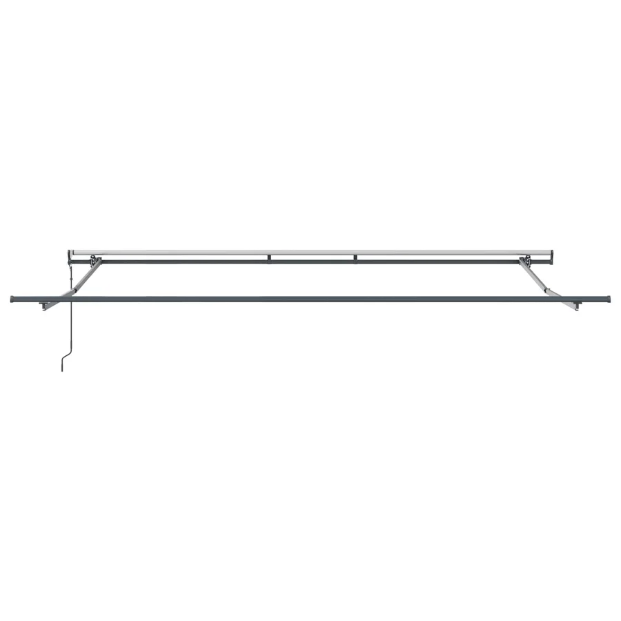 Auvent rétractable Vert et blanc 400 × 350 cm - 7