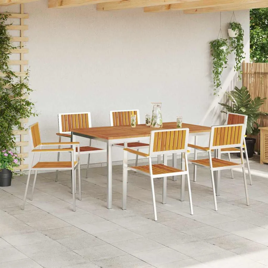 Ensemble de repas extérieur 7 pcs - 4