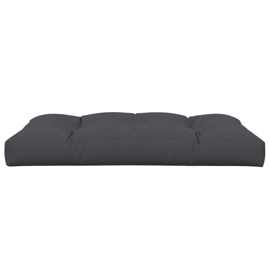 Coussin de palette anthracite 120x80x12 cm tissu - 5