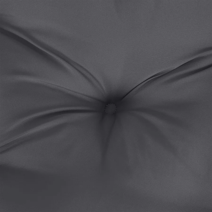 Coussin de palette anthracite 120x80x12 cm tissu - 7