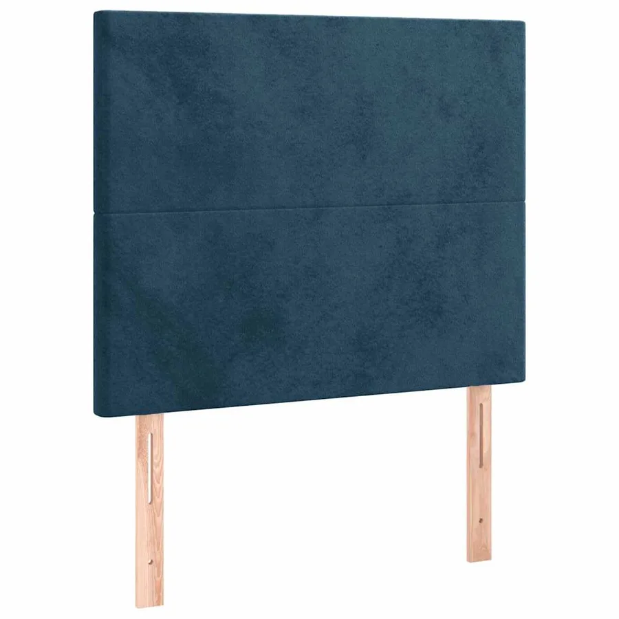 Tête de lit à LED Bleu foncé 90x5x118/128 cm Velours - 4