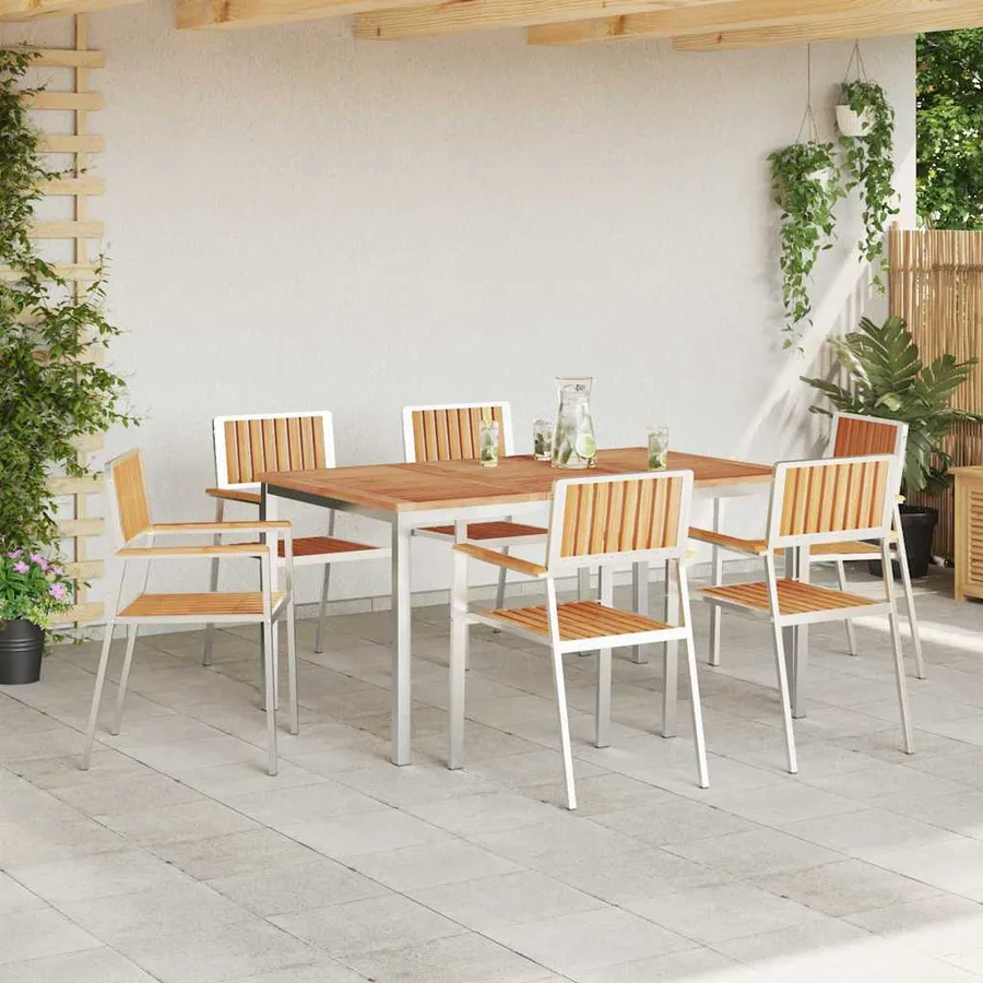 Ensemble de repas extérieur 7 pcs - 4