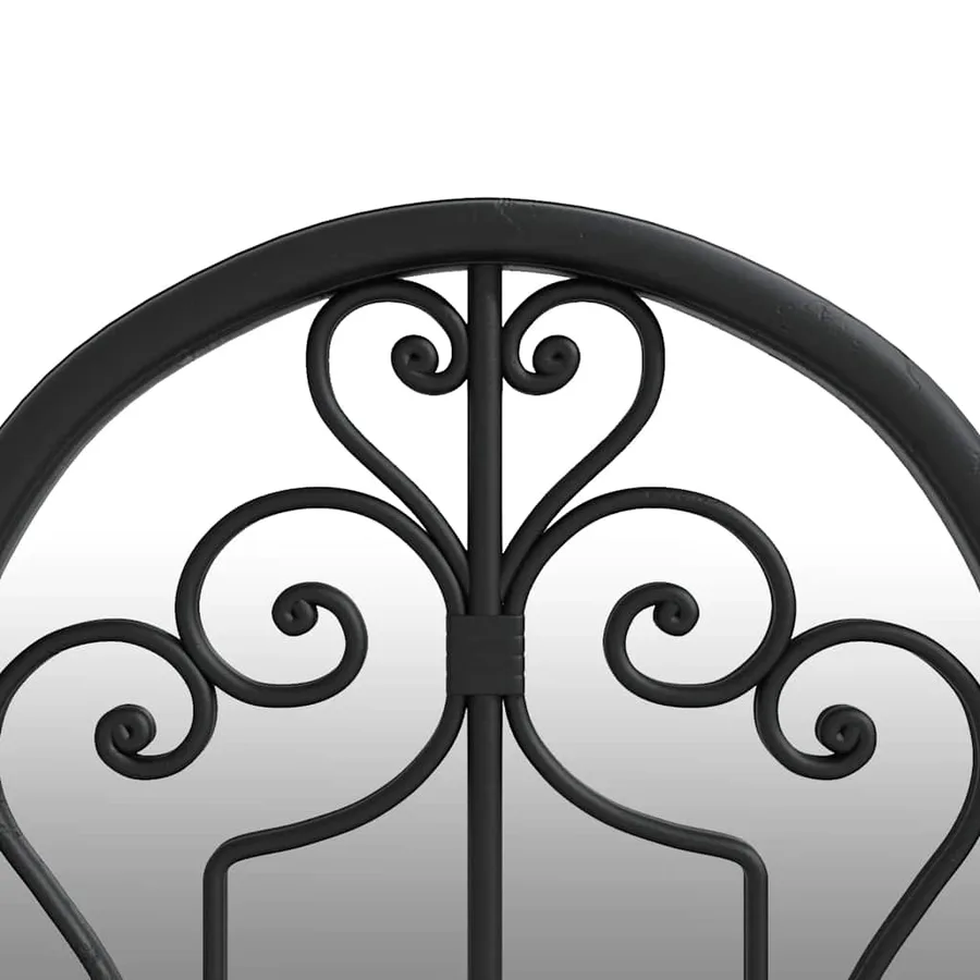 Miroir de jardin Noir 70x30 cm Fer pour utilisation extérieure - 5