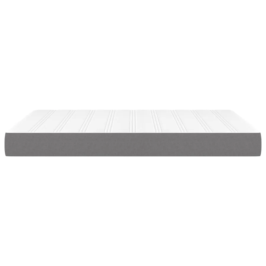Matelas de lit à ressorts ensachés fermeté moyenne Gris foncé 140x190x20 cm - 4