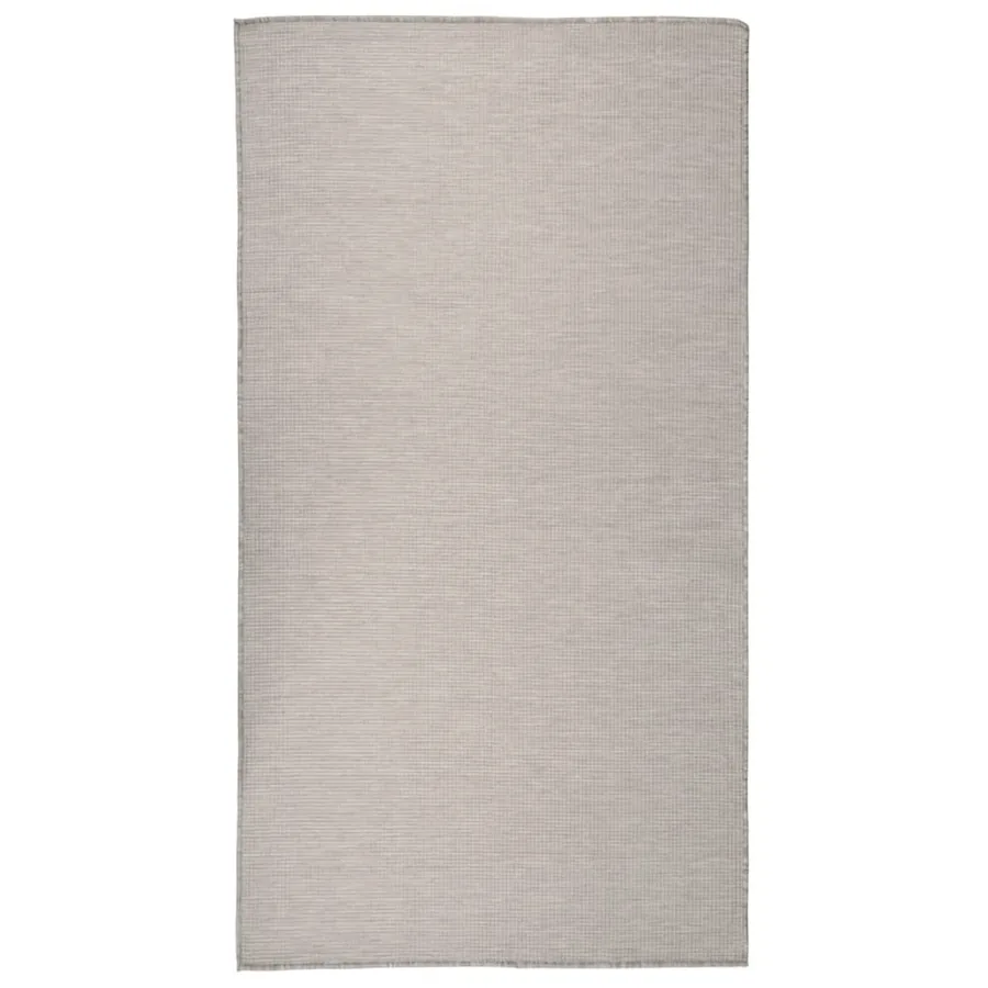 Tapis à tissage plat d'extérieur 80x150 cm gris clair