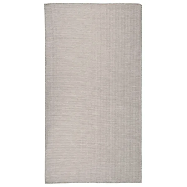 Tapis à tissage plat d'extérieur 80x150 cm gris clair