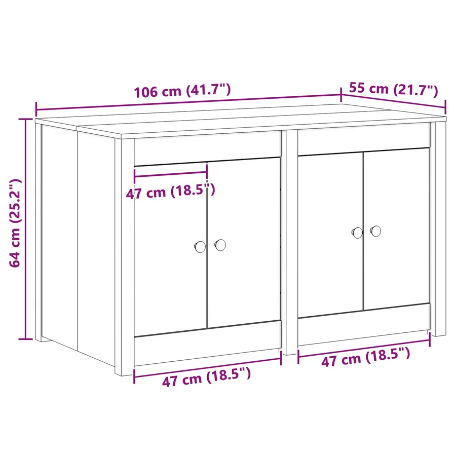 Armoire de cuisine MEPPEL Chêne brun 106 x 55 x 64 cm - 12