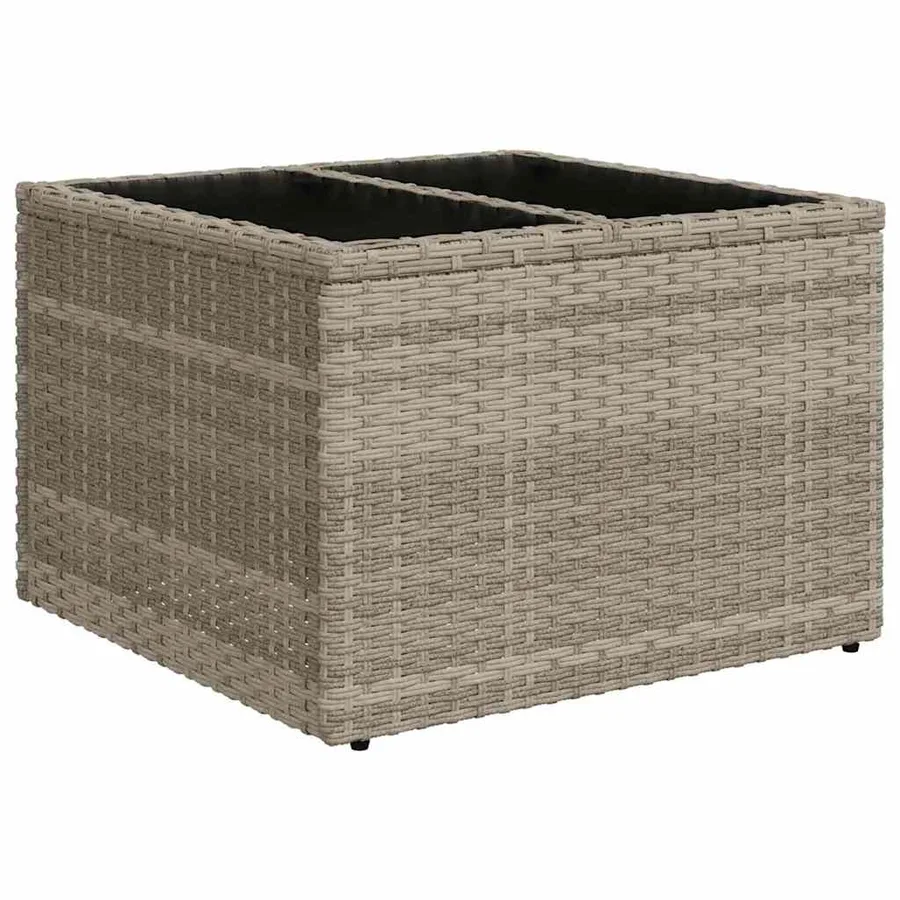 Ensemble de Canapés 5 pcs Gris clair et gris foncé polyrotin - 6