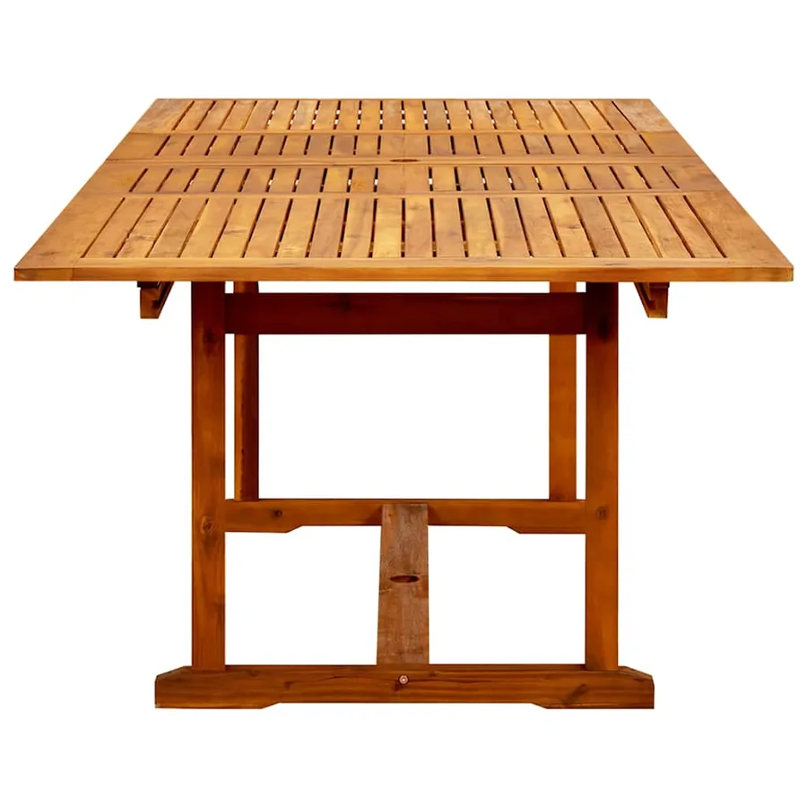 Table à dîner de jardin (160-240)x100x75cm Bois d'acacia massif - 6