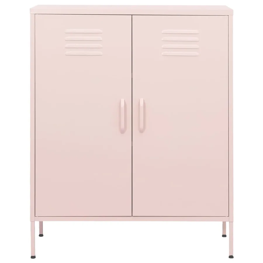 Armoire de rangement Rose 80x35x101,5 cm Acier - 3