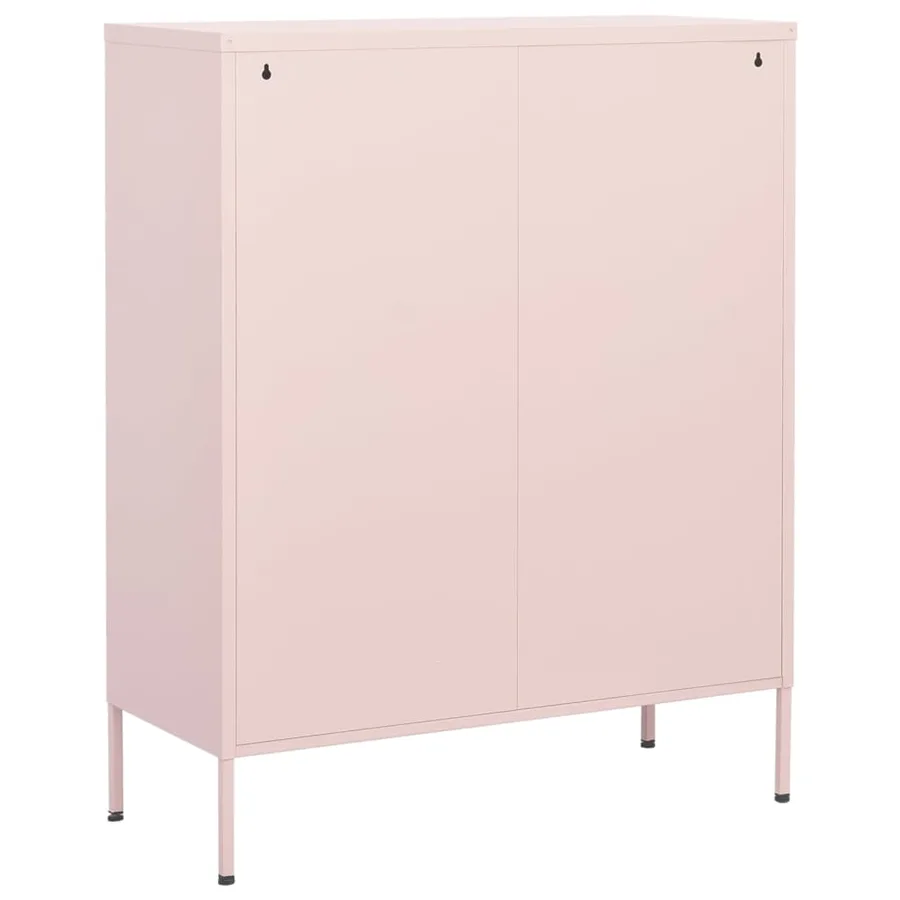 Armoire de rangement Rose 80x35x101,5 cm Acier - 5
