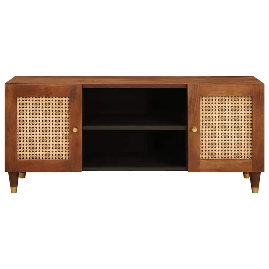 Meuble TV Marron 105 x 33,5 x 46 cm Bois de mangue massif - 3