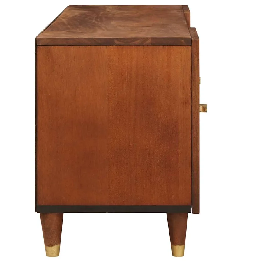 Meuble TV Marron 105 x 33,5 x 46 cm Bois de mangue massif - 4