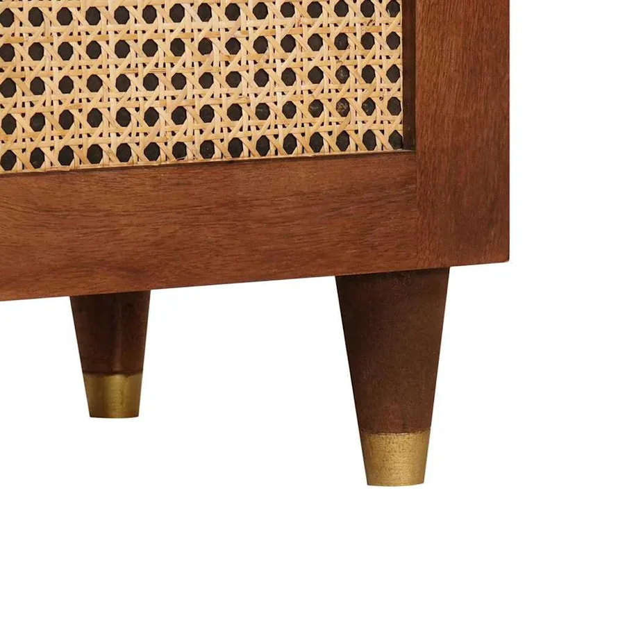 Meuble TV Marron 105 x 33,5 x 46 cm Bois de mangue massif - 8