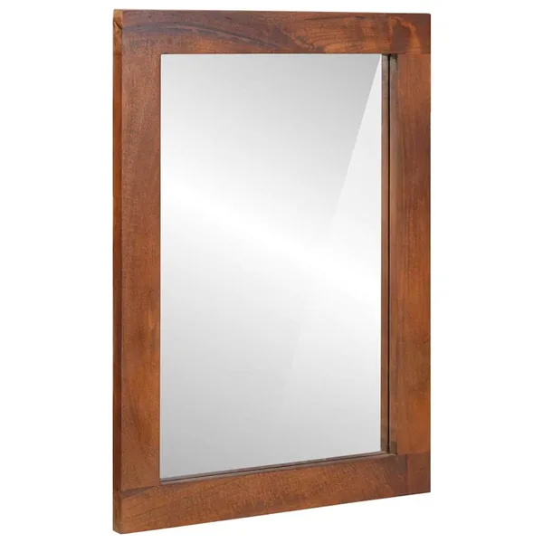 Miroir Rectangulaire Marron et Argent 50 x 2,5 x 70 cm