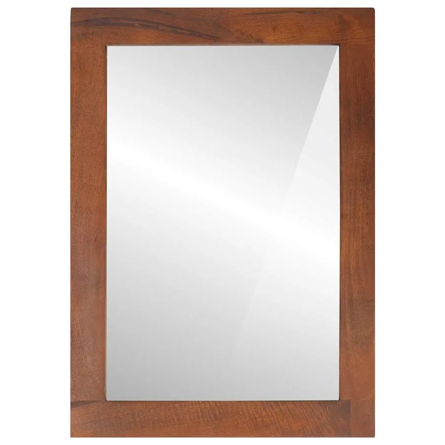 Miroir Rectangulaire Marron et Argent 50 x 2,5 x 70 cm - 2