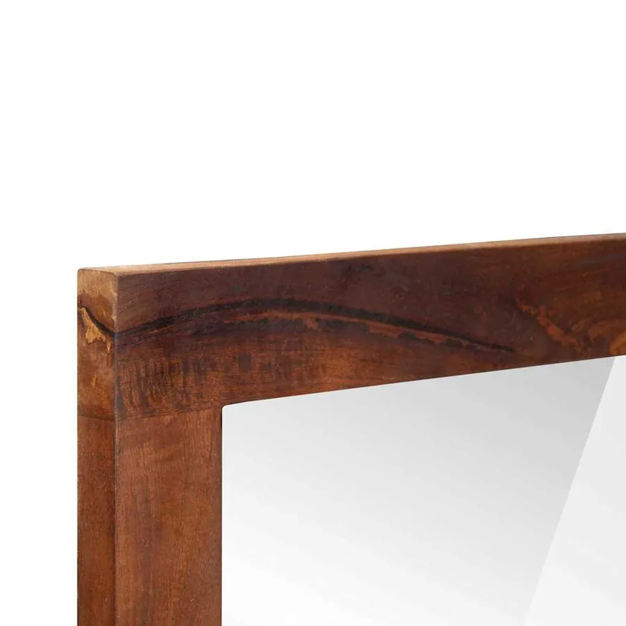 Miroir Rectangulaire Marron et Argent 50 x 2,5 x 70 cm - 4