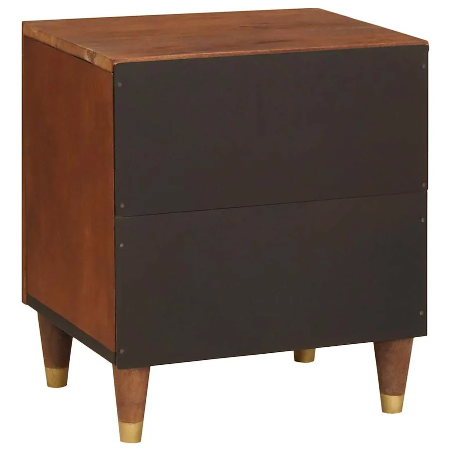 Cabinet de chevet 2 pcs Marron 40 x 33,5 x 46 cm - 6