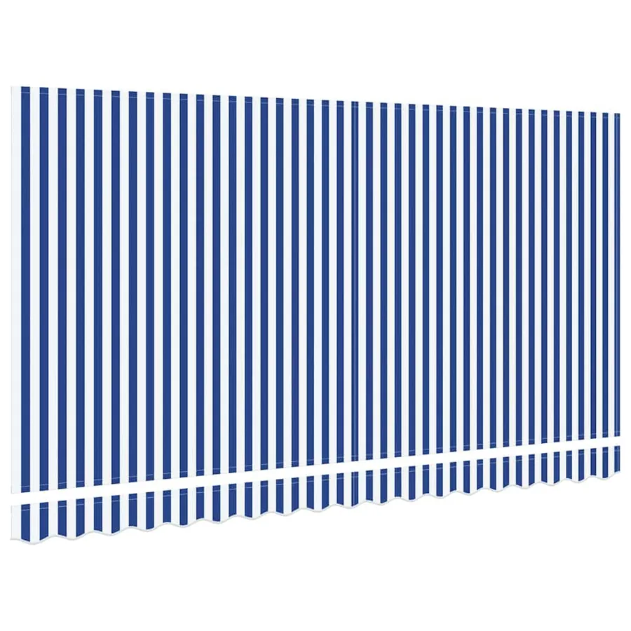 Toile de rechange pour auvent Bleu et Blanc 4 x 2 m Polyester - 4