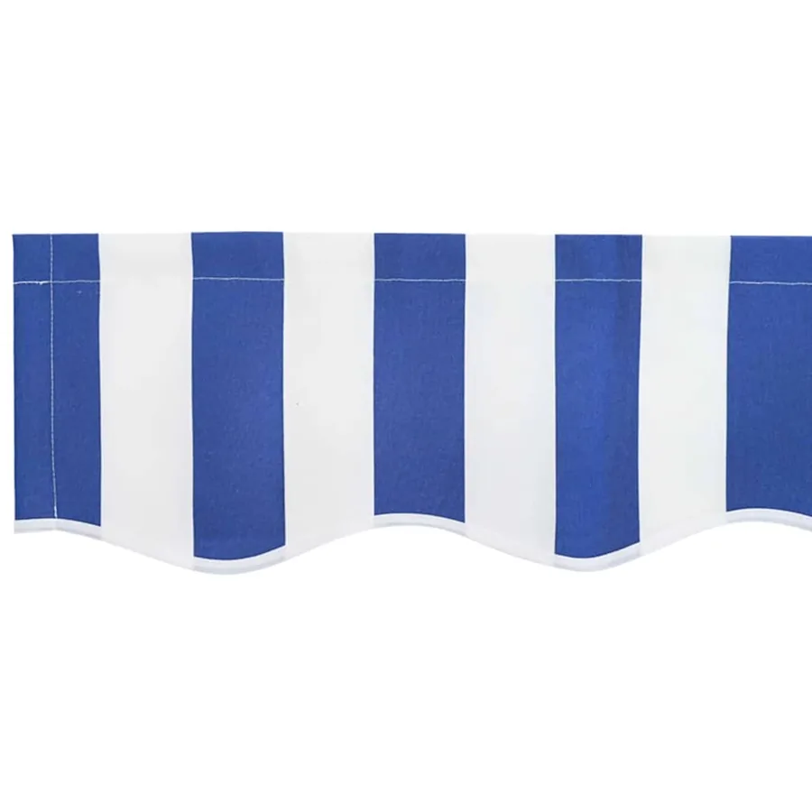 Toile de rechange pour auvent Bleu et Blanc 4 x 2 m Polyester - 6