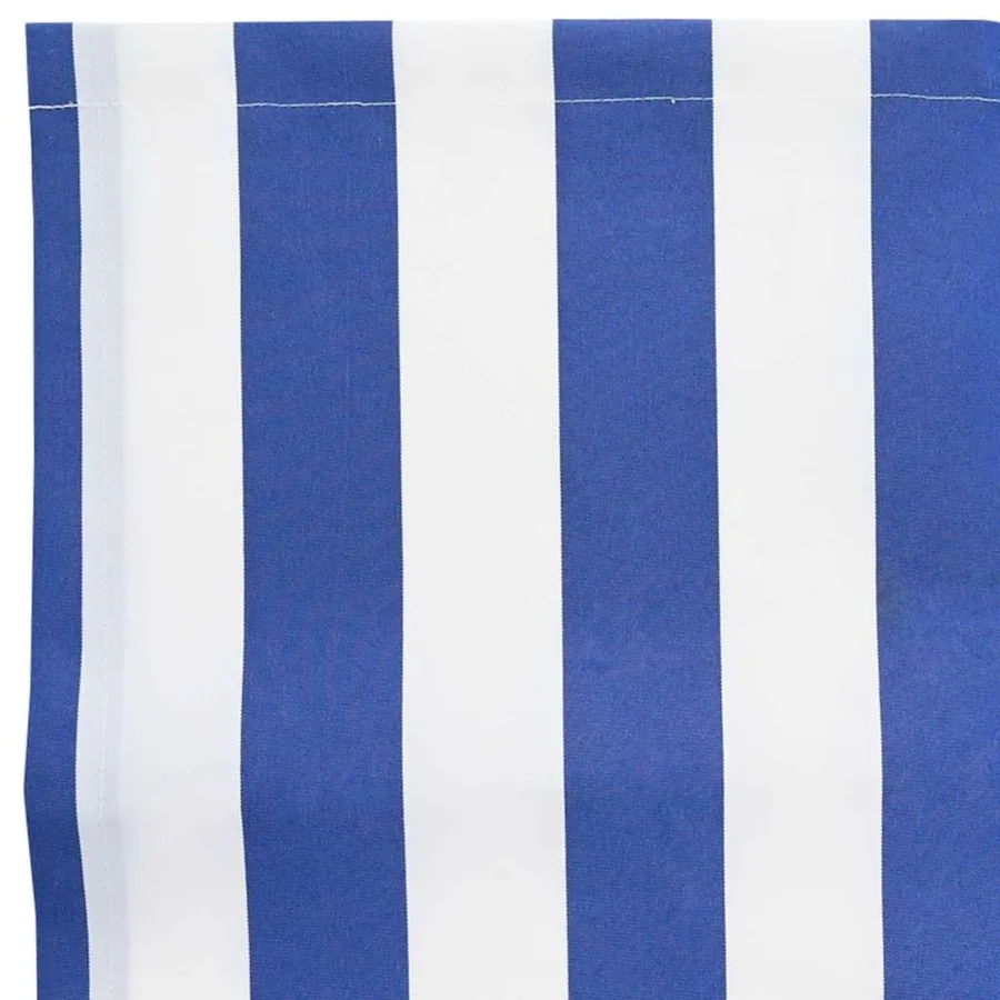 Toile de rechange pour auvent Bleu et Blanc 4 x 2 m Polyester - 7