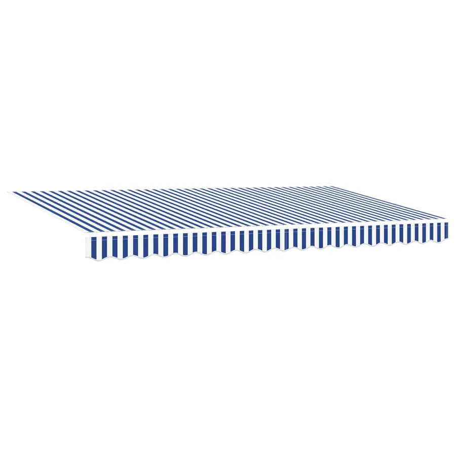 Auvent Rétractable Bleu 400 x 200 cm tissu - 4