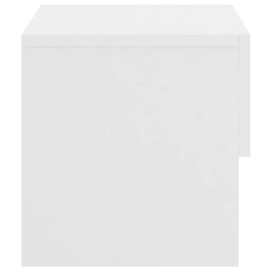 Tables de chevet murales 2 pcs Blanc - 6