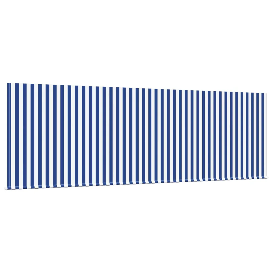 Auvent Rétractable Bleu et Blanc 400 x 200 cm - 6