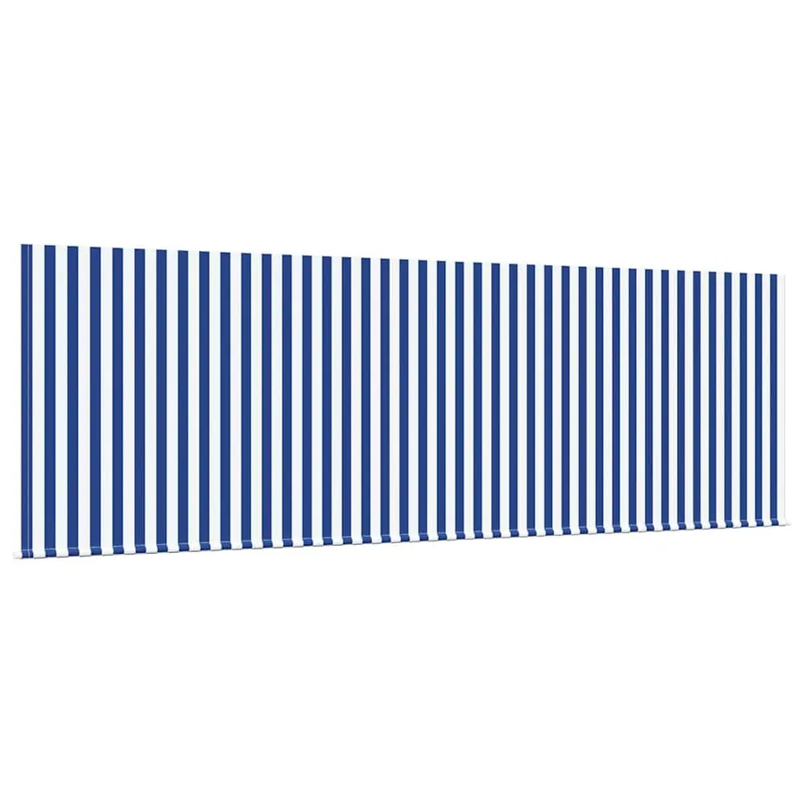 Auvent Rétractable Bleu et Blanc 400 x 200 cm - 4