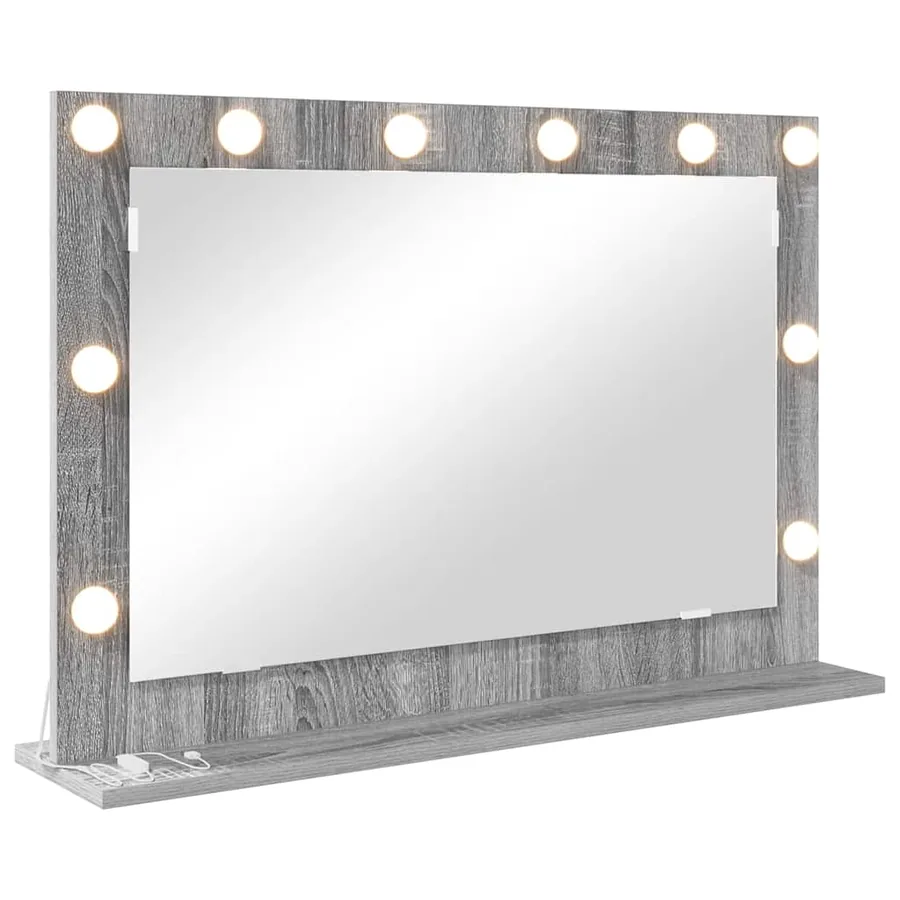 Miroir de vanité Rectangulaire Gris Sonoma 80 x 55 x 18 cm - 2